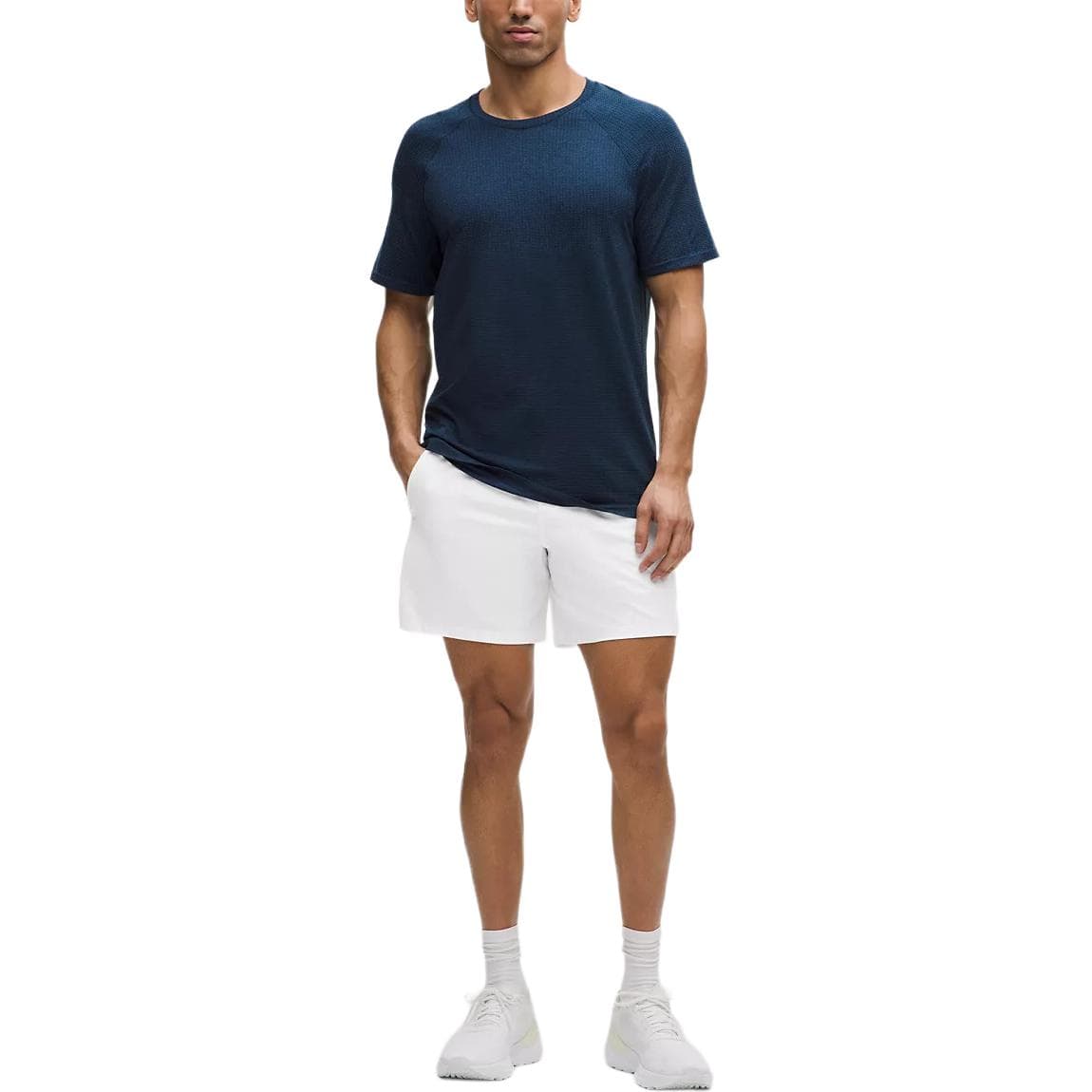 Тренировочные штаны Lululemon Pace Breaker Спортивные шорты 7' Мужские Белые WHT - изображение 3