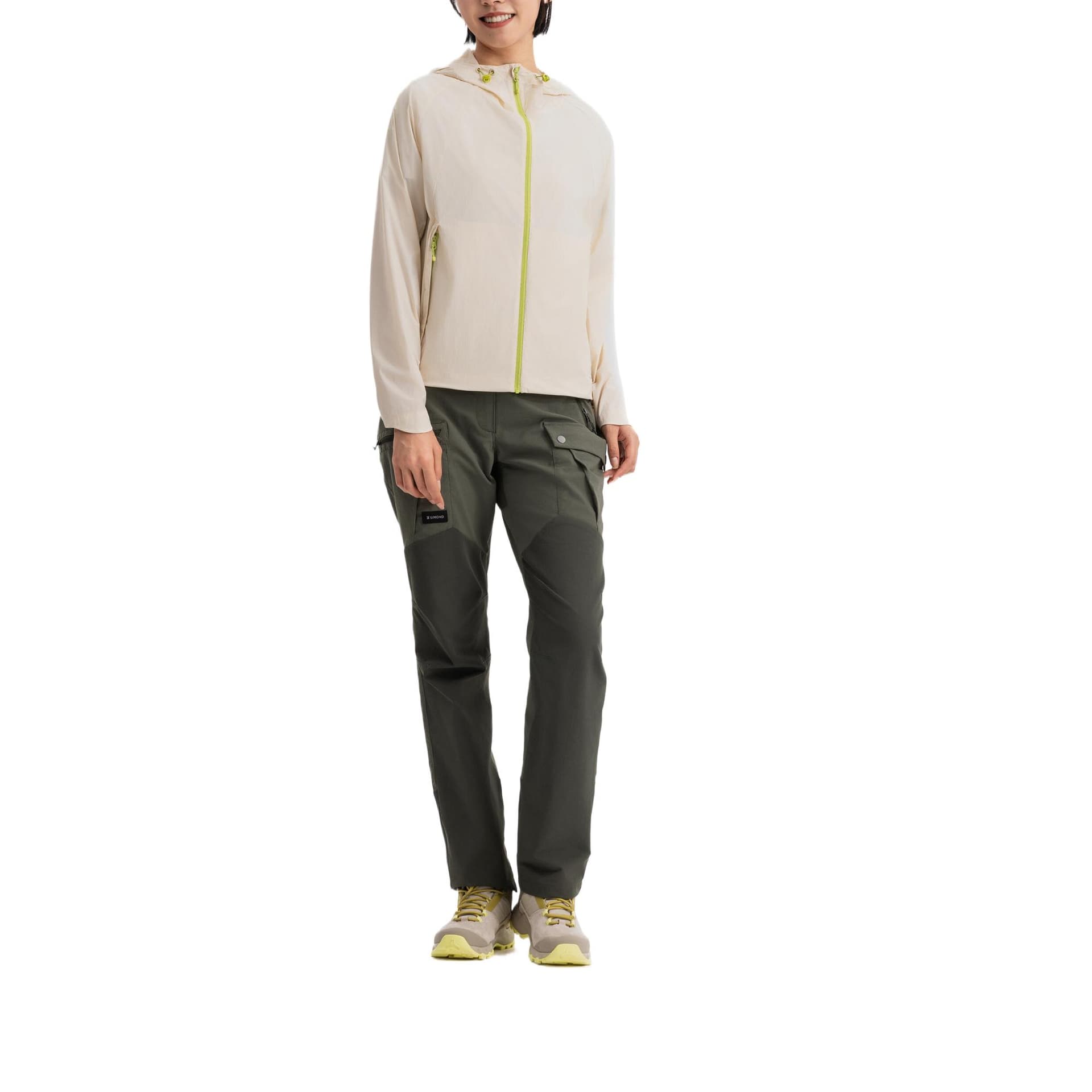 DECATHLON Дышащая Водонепроницаемая и Ветрозащитная одежда с защитой от солнца Женская Бежевая - изображение 8