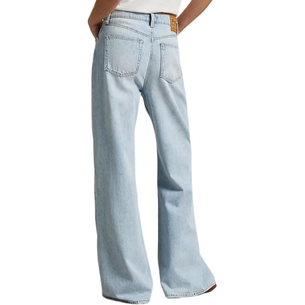 Джинсы Polo Ralph Lauren SS25 Джинсы Женские Светло-Синий - изображение 3