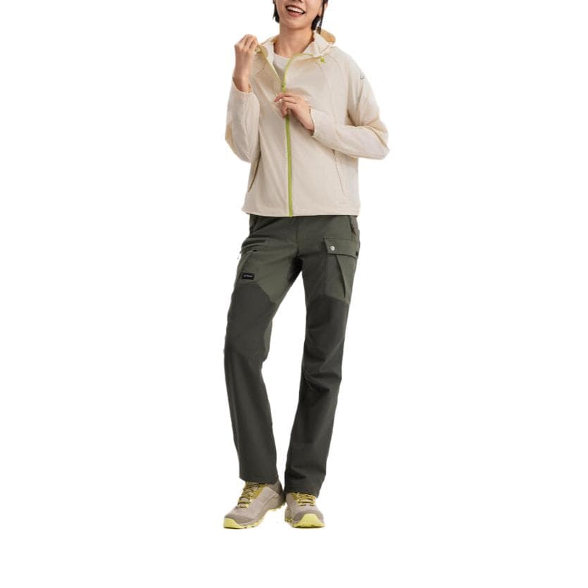 DECATHLON Дышащая Водонепроницаемая и Ветрозащитная одежда с защитой от солнца Женская Бежевая - изображение 10