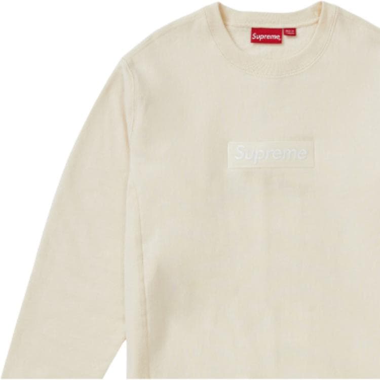 Худи Supreme FW18 Box Logo Crewneck Natural - изображение 4
