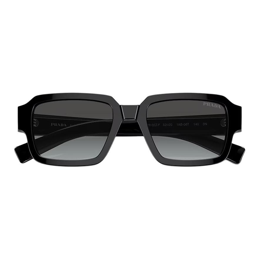 Солнцезащитные очки PRADA Ацетатные солнцезащитные очки прямоугольной формы унисекс черные - изображение 3