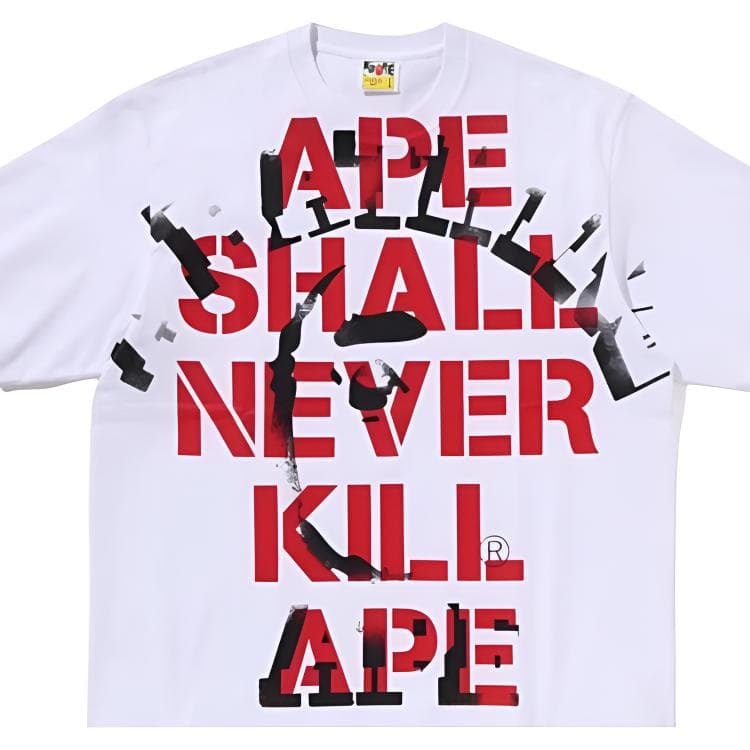 Футболка A BATHING APE Мужские T-рубашки - изображение 6