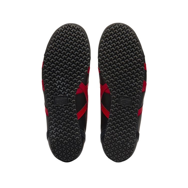 Кроссовки Onitsuka Tiger Mexico Mid Runner Кожа MID Повседневная обувь Унисекс Черный Красный - изображение 7