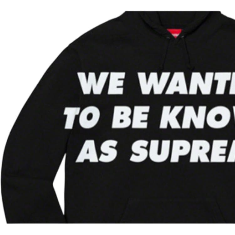 Кофта Supreme Known As Hooded Sweatshirt Black - изображение 2