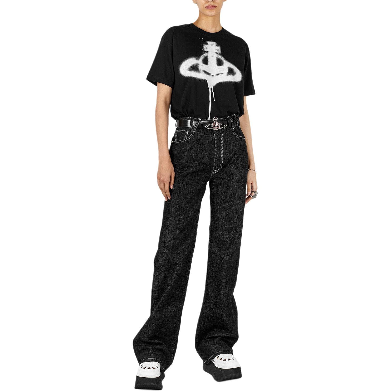 Футболка Vivienne Westwood T-Shirt Женская Черная - изображение 6
