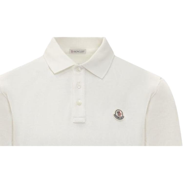 Поло Moncler Белая Мужская Поло - изображение 4
