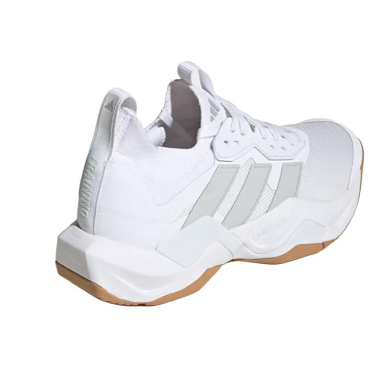 Кроссовки для спортзала Adidas Rapidmove Adv 2 противоскользящие устойчивые к истиранию низкие кроссовки для тренировок женские белые - изображение 3
