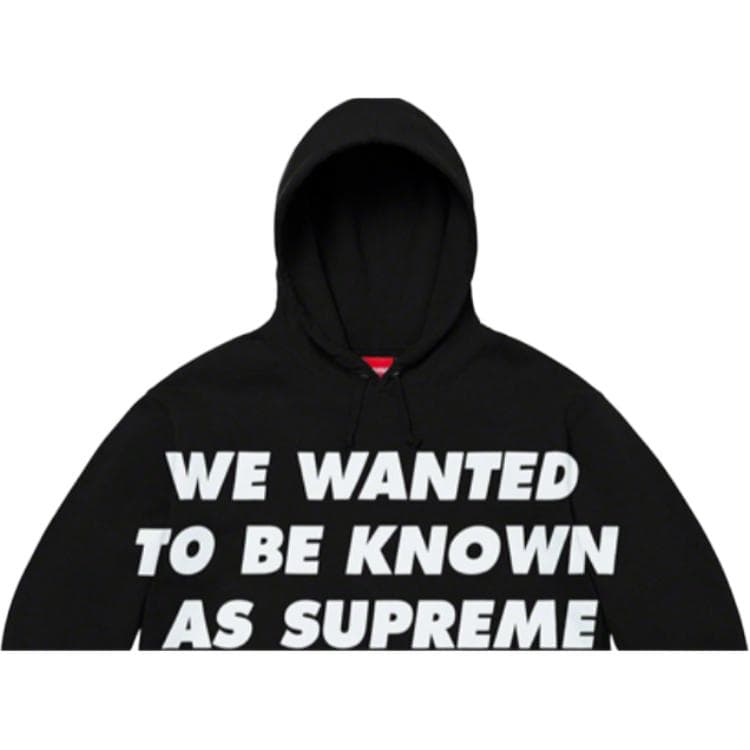 Кофта Supreme Known As Hooded Sweatshirt Black - изображение 4