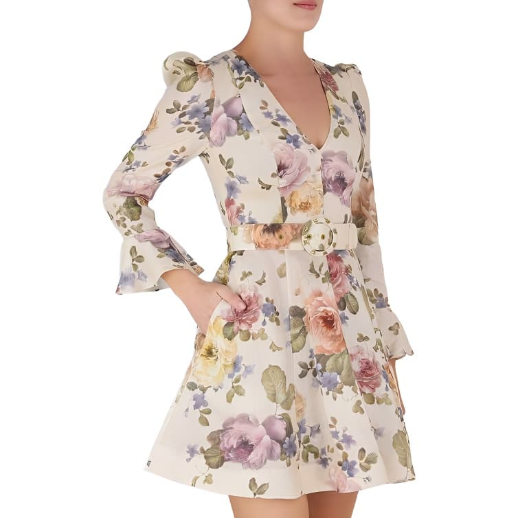 Платье Zimmermann Длинный Sleeved Платье Женские Многоцветный - изображение 5