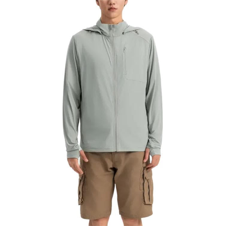 Легкая ветровка DECATHLON 500 Collection Дышащая Куртка Мужская Бледно-Зеленая - изображение 3