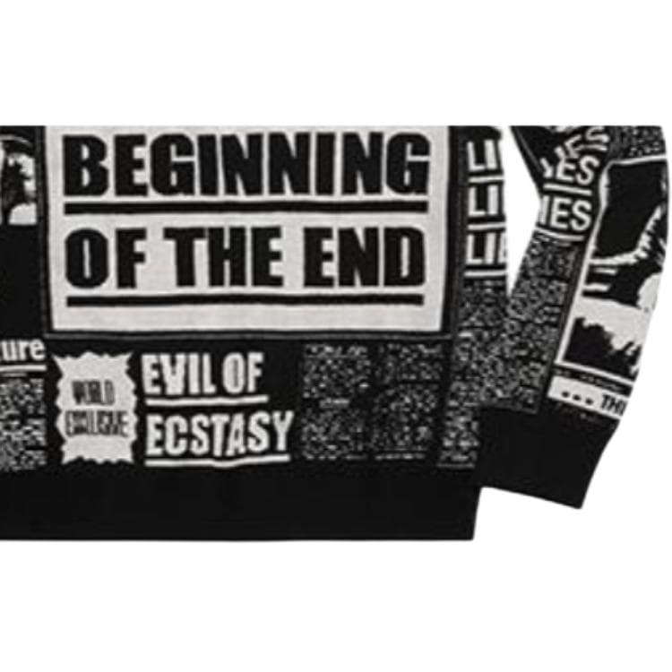 Кофта Supreme Newsprint Sweater Black - изображение 2
