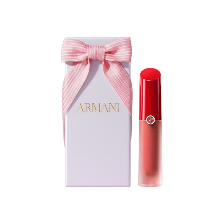ARMANI Красная TUBE Сатиновая Жидкая Помада Лимитированная Коробка Питательная Легко Смешиваемая Естественная 4 мл - изображение 2