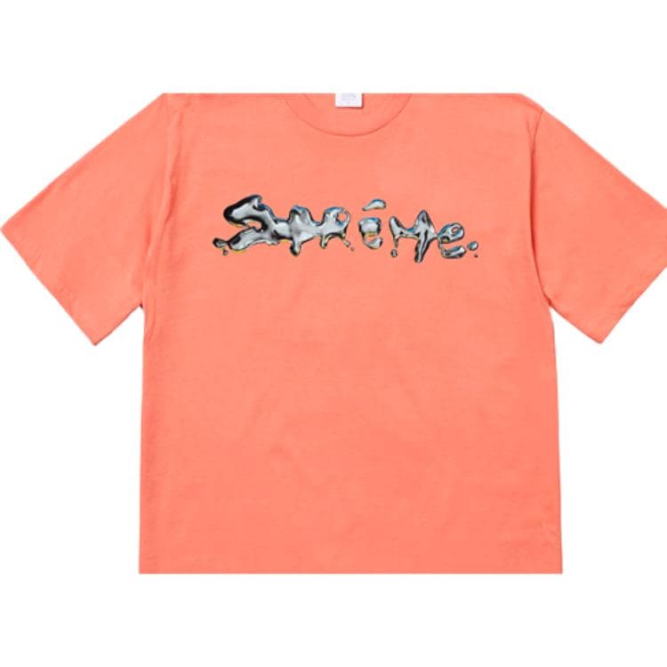 Футболка Supreme FW18 Liquid Tee Terra Cotta logoT - изображение 2