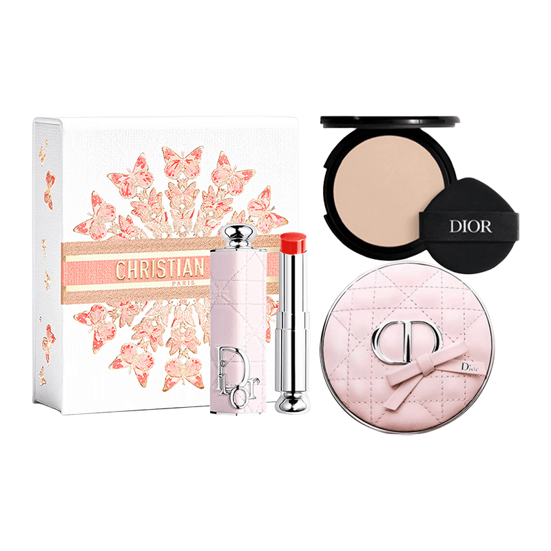 DIOR RADIANT Cherry Blossom Розовый Бант Набор Макияжа Лимитированная Коробка Естественный Тон Кожи - изображение 1