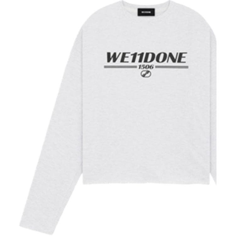Футболка WE11DONE T-Shirt Унисекс Смешанный Серый - изображение 2