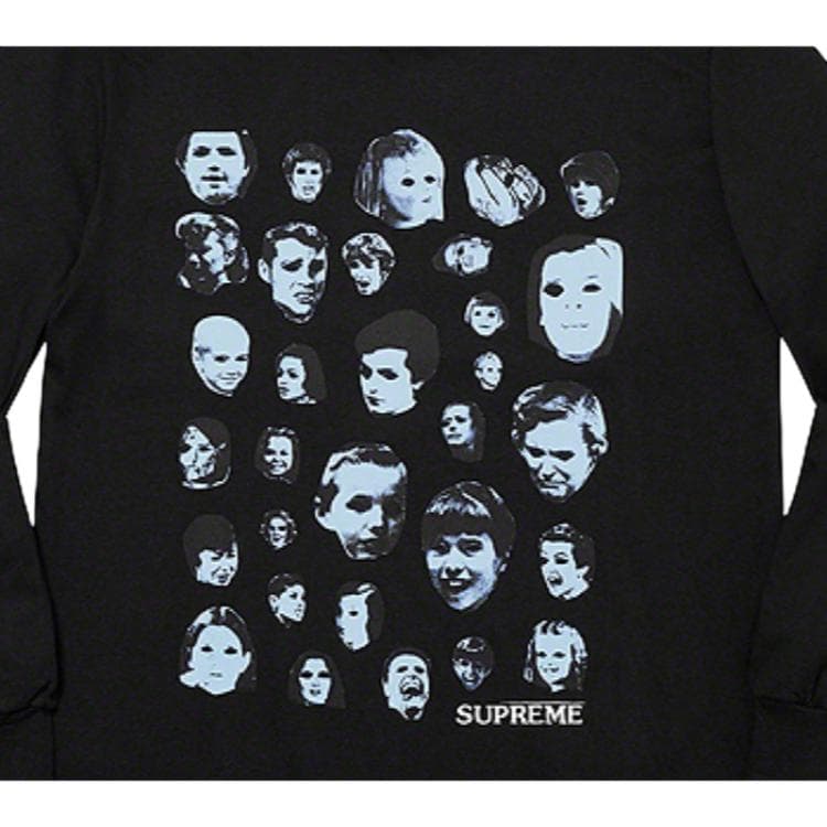 Футболка Supreme Faces L/S Tee Black - изображение 3