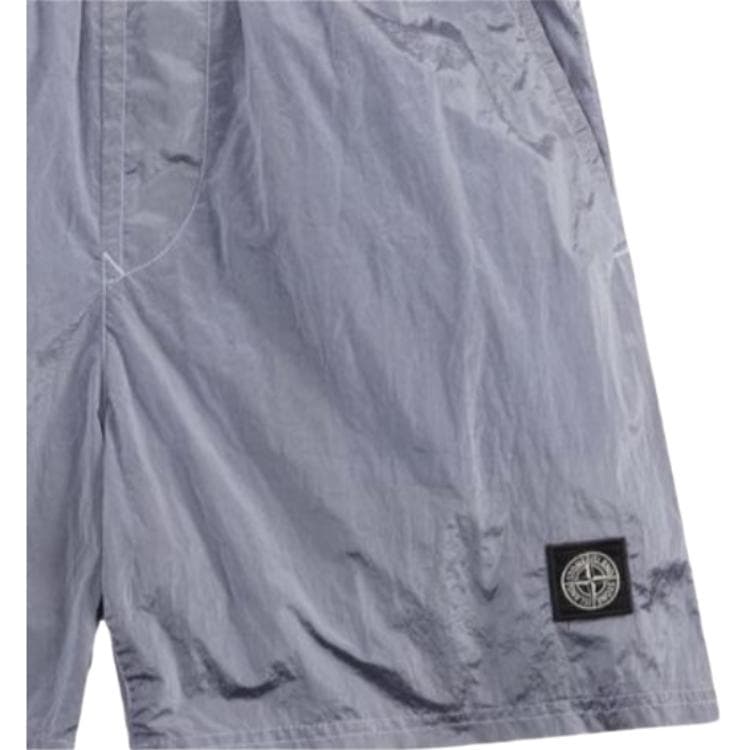 Шорты Stone Island Повседневные шорты Мужские Лавандовые - изображение 4