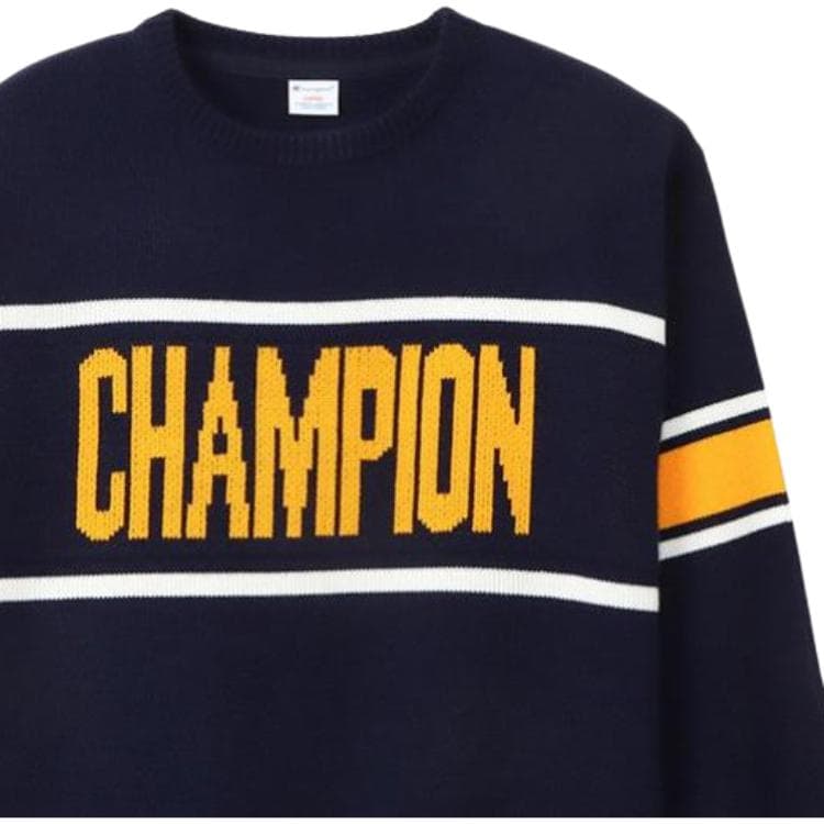 Кофта Champion FW24 Свитер Мужской Морской Синий - изображение 2