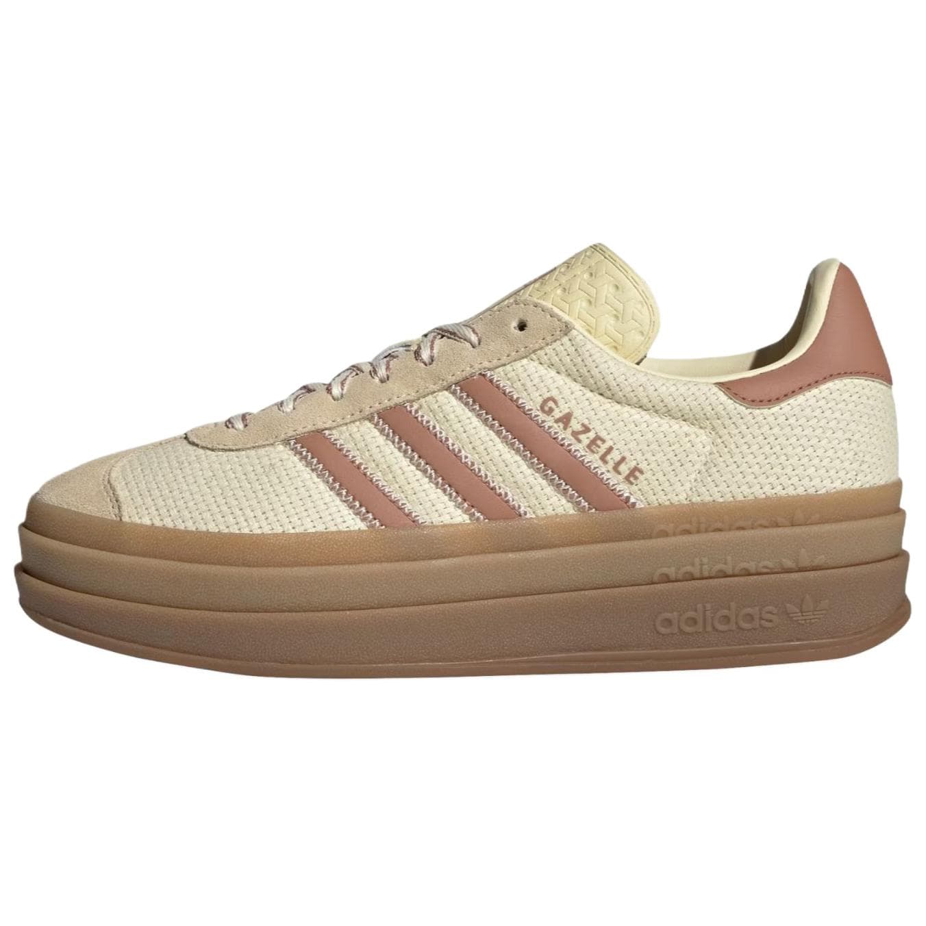 Кроссовки Adidas Originals GAZELLE BOLD Скейтборд Обувь Женская Бежевая - изображение 1