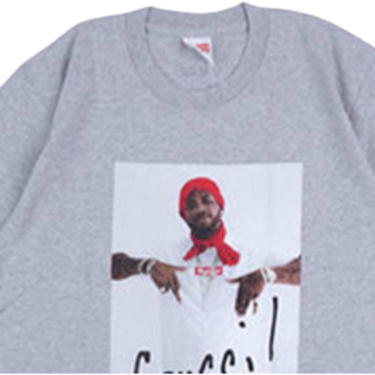 Футболка Supreme FW16 Gucci Mane Tee Grey - изображение 5