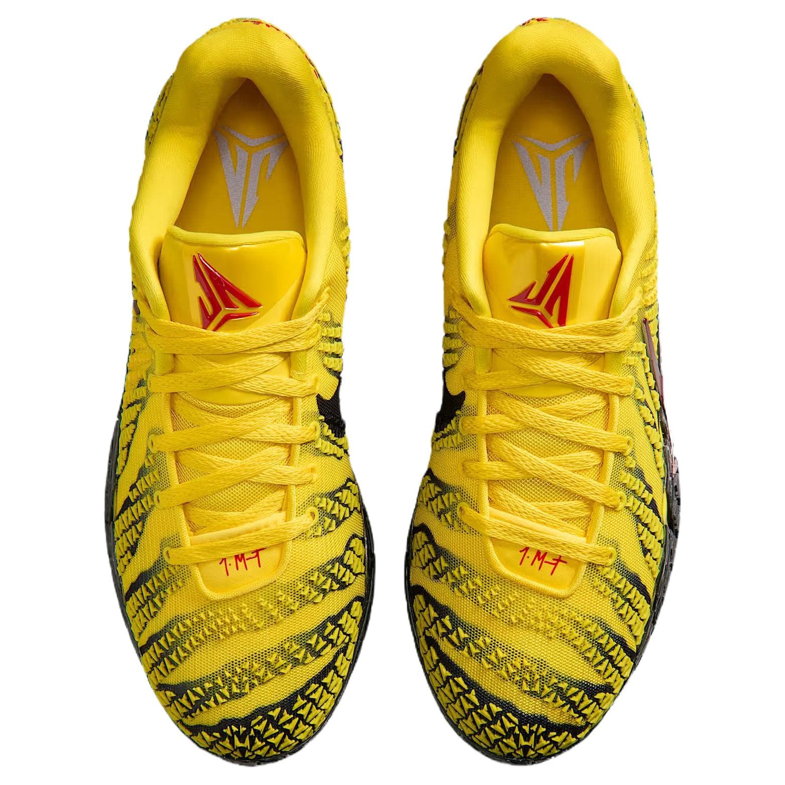 Кроссовки для баскетбола NIKE Ja 3 Oтскок Сцепление Low Топ Баскетбольные кроссовки Мужской Желтый - изображение 4