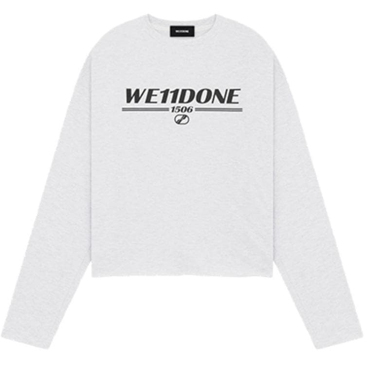 Футболка WE11DONE T-Shirt Унисекс Смешанный Серый - изображение 4