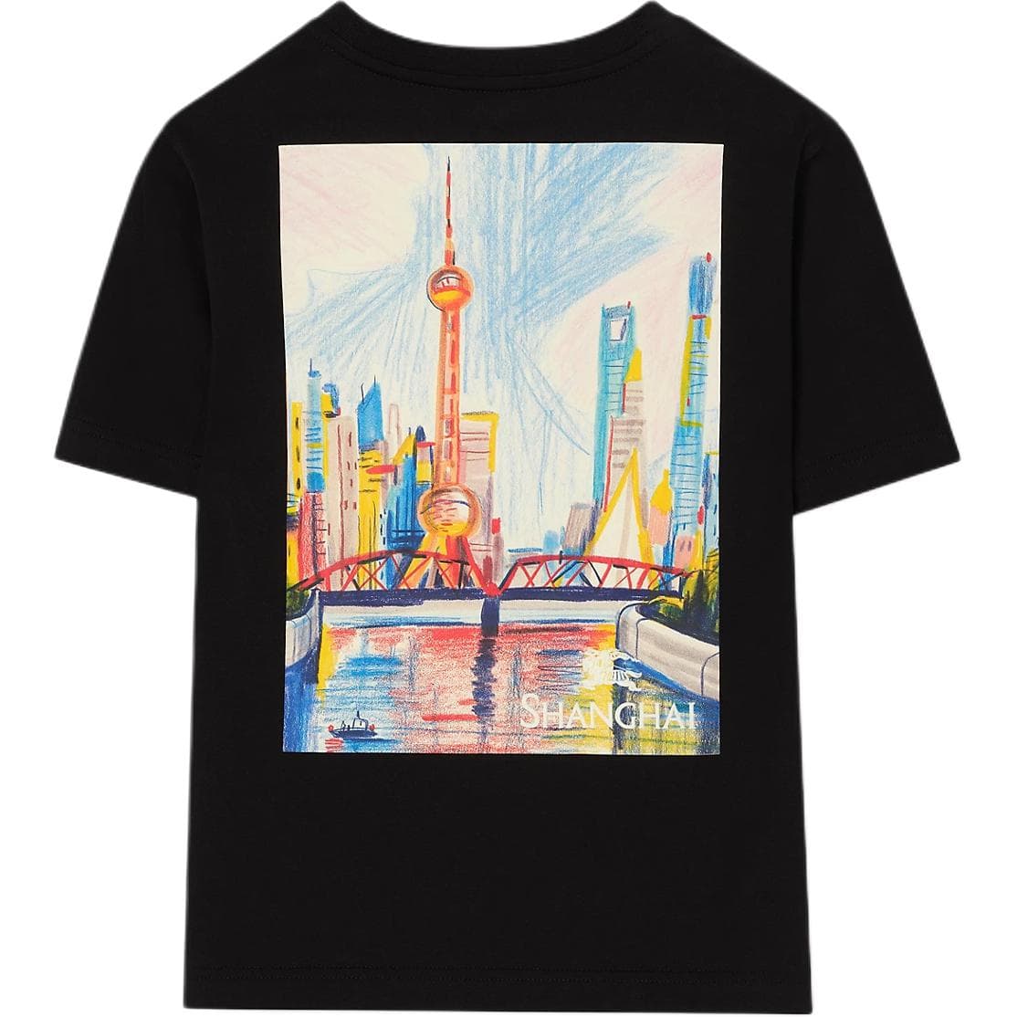 Футболка Burberry Черные Детские Рубашки T - изображение 2