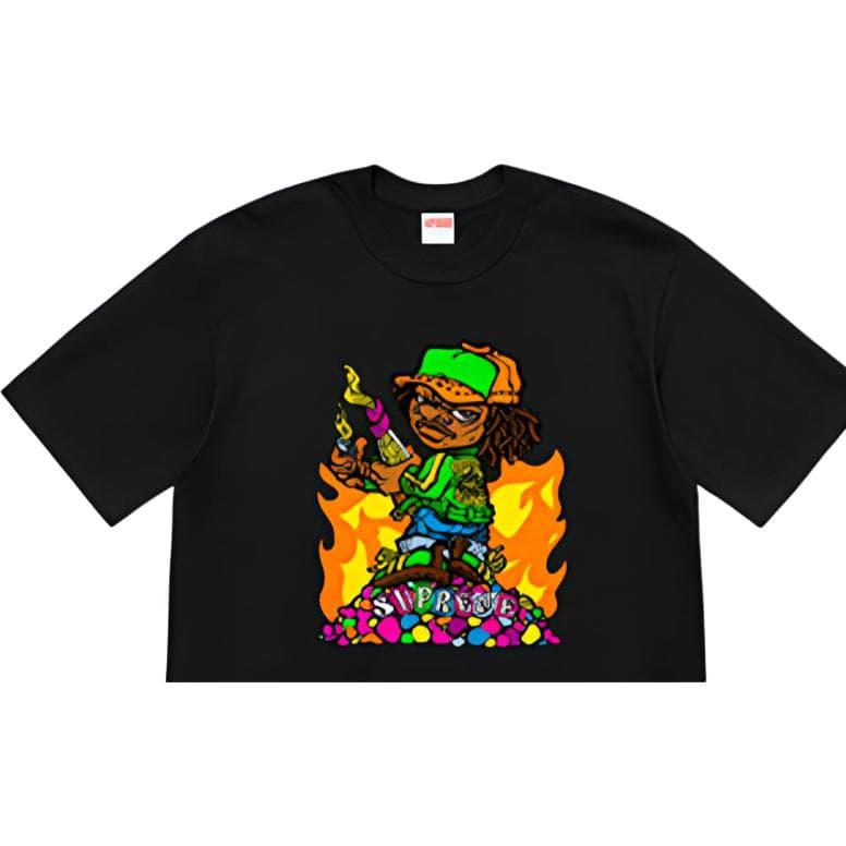 Футболка Supreme SS19 Molotov Kid Tee Black - изображение 4