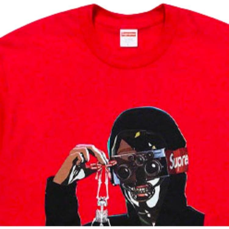 Футболка Supreme SS19 Creeper Tee Red T - изображение 3