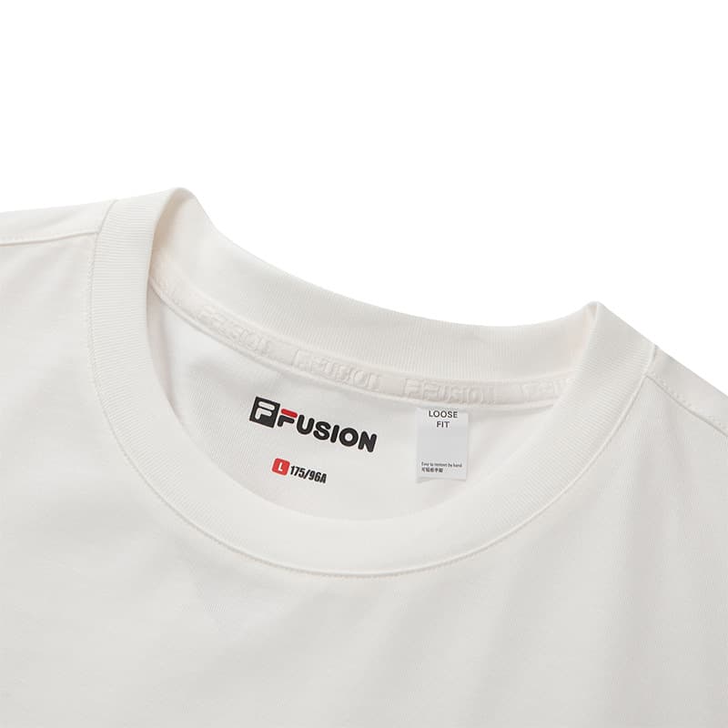 Футболка FILA FUSION Рабочая одежда T-рубашка мужская цвет облачно-белый - изображение 3