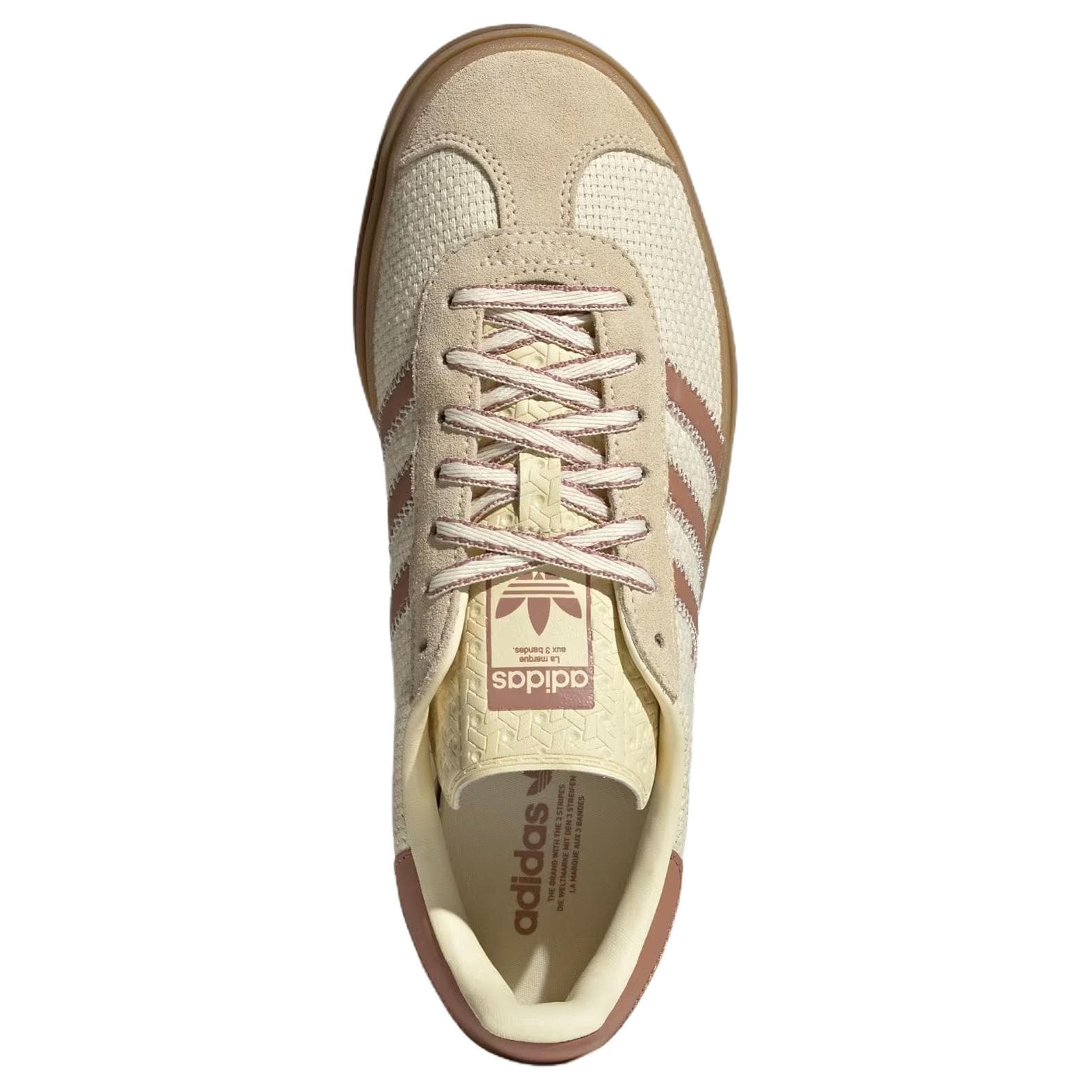 Кроссовки Adidas Originals GAZELLE BOLD Скейтборд Обувь Женская Бежевая - изображение 3