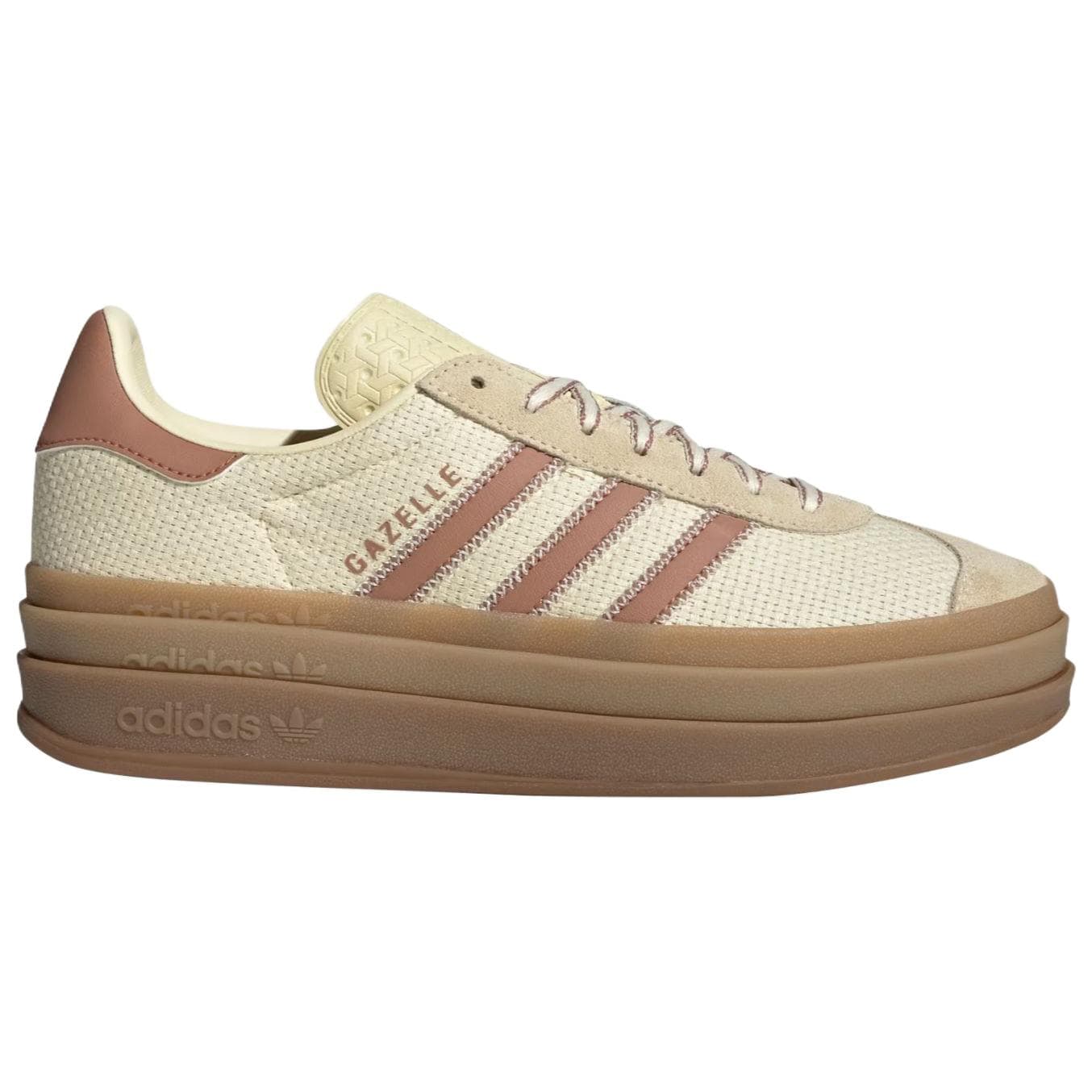Кроссовки Adidas Originals GAZELLE BOLD Скейтборд Обувь Женская Бежевая - изображение 2