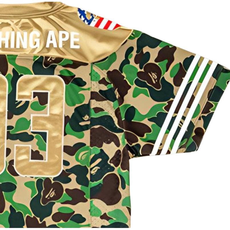 BAPE x adidas Camo Football Tee - изображение 5