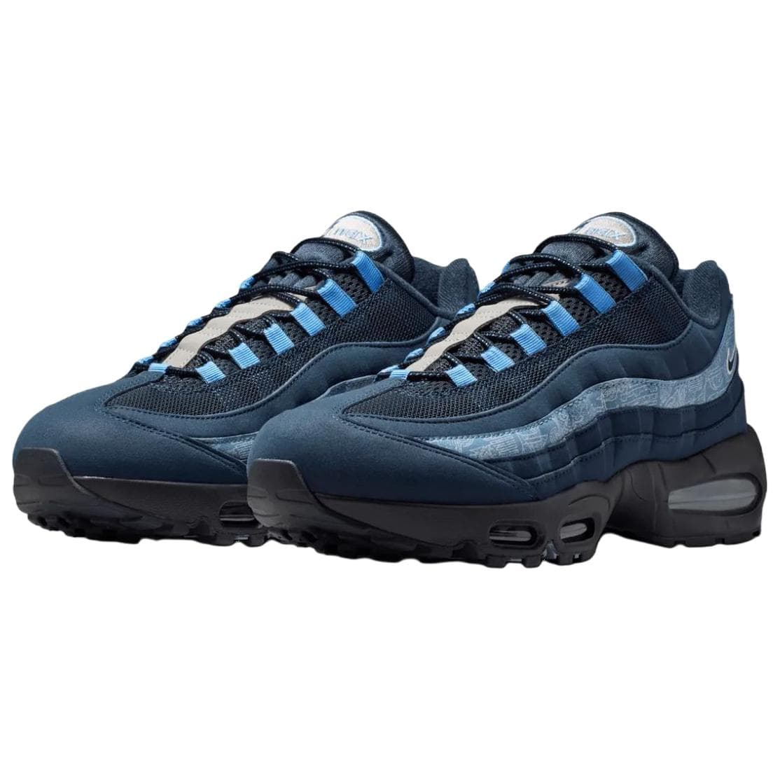 Кроссовки для бега Nike Air Max 95 Low-Top Повседневные Беговые Кроссовки Мужские Синие - изображение 3
