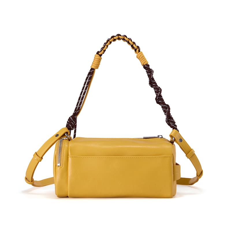 Мини-сумка FILA FUSION Рабочий стиль Модный тренд ПУ (полиуретан) Сумка на плечо Сумка через плечо Унисекс Темно-желтый - изображение 3