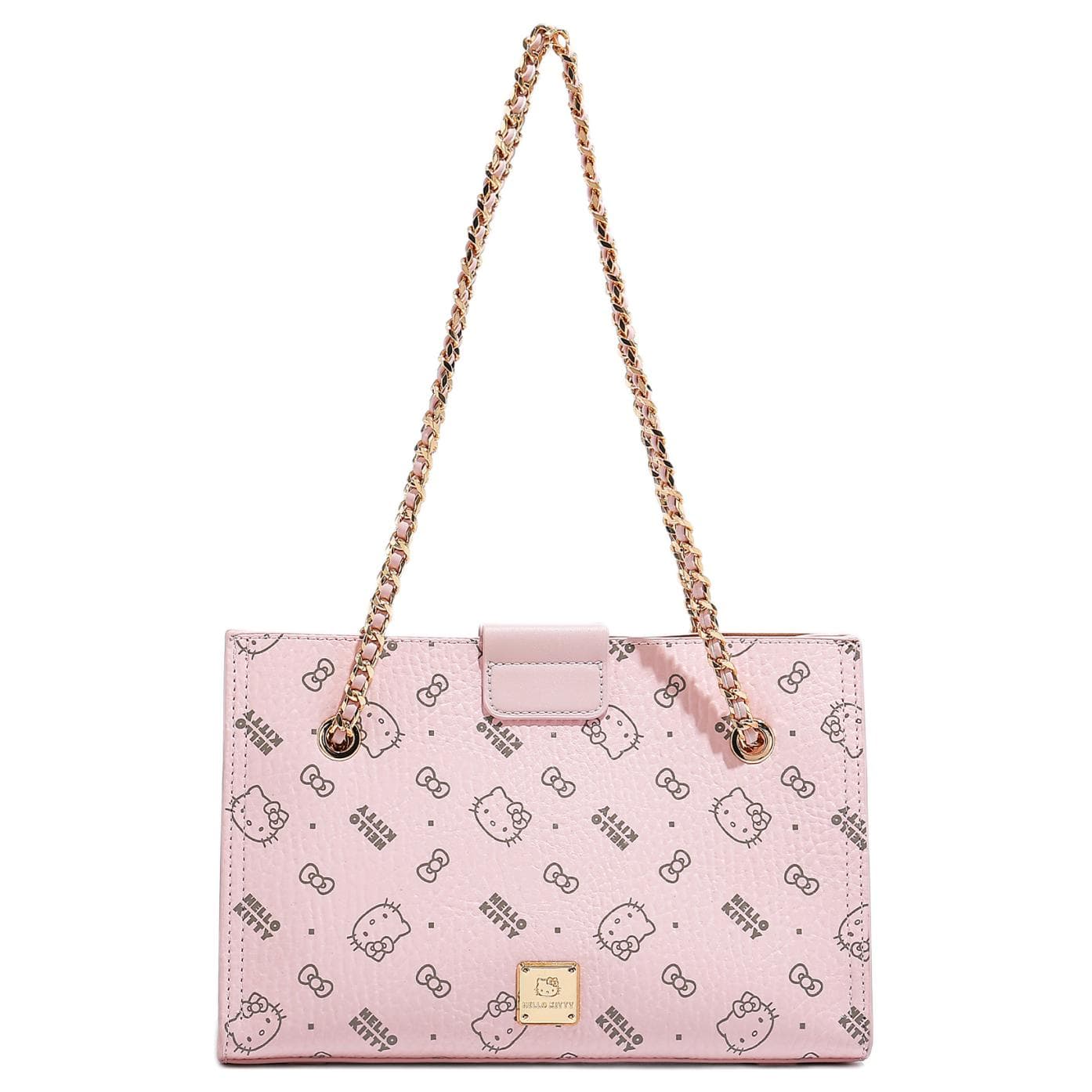 Мини-сумка Sanrio Hello Kitty PU (полиуретан) Сумка-тоут Сумка для покупок Сумка через плечо Стандартная Женская Розовая Коричневая - изображение 1