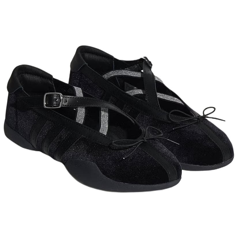 Кроссовки Adidas Originals Taekwondo Low Top Повседневная Обувь Женская Черная - изображение 3