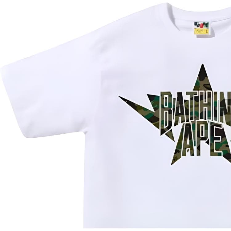 Футболка A BATHING APE Мужские T-рубашки - изображение 4