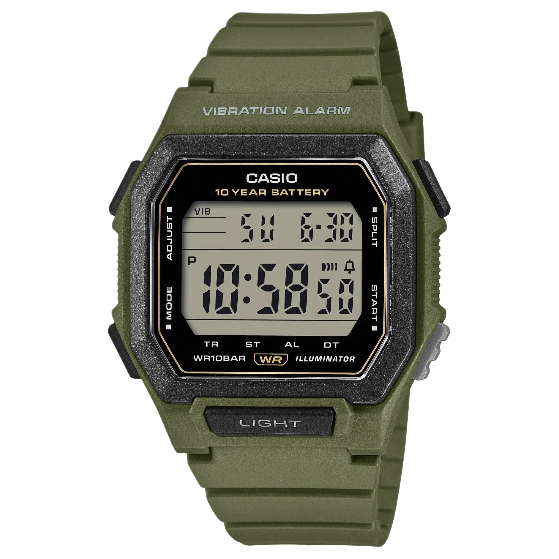Часы CASIO Standard Collection Кварцевый механизм Смола Шнуровка Часы Мужские Серый циферблат - изображение 1