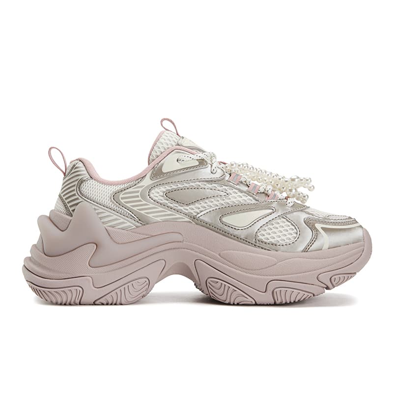 Кроссовки FILA SOFIA Fishbone Shoes Устойчивые к истиранию Дышащие Легкие Увеличивающие Высоту Низкие массивные кроссовки Женские - изображение 2