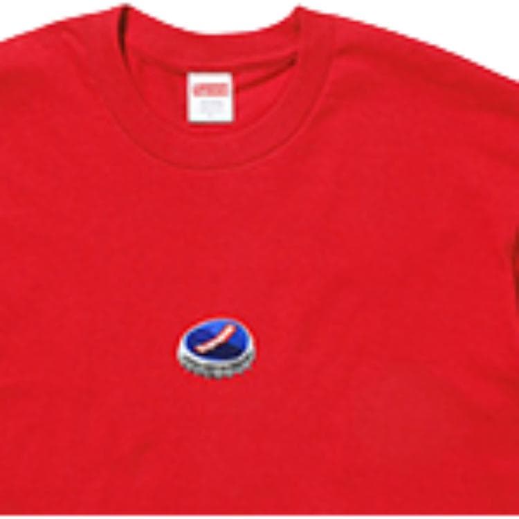 Футболка Supreme FW18 Bottle Cap Tee Red - изображение 2
