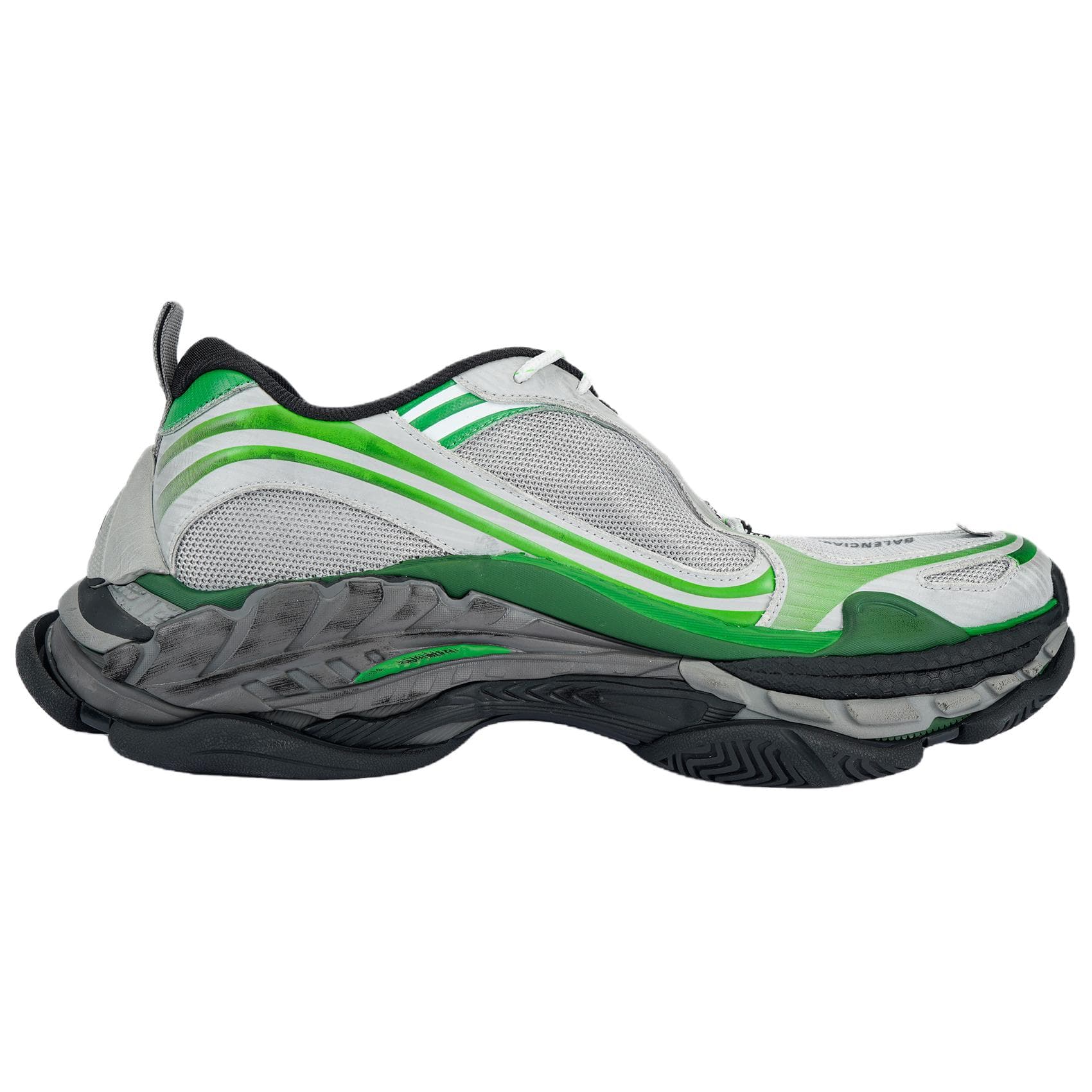 Кроссовки Balenciaga Triple S.2 .2 Low Топ Массивные кроссовки Мужской Серый Зеленый - изображение 2