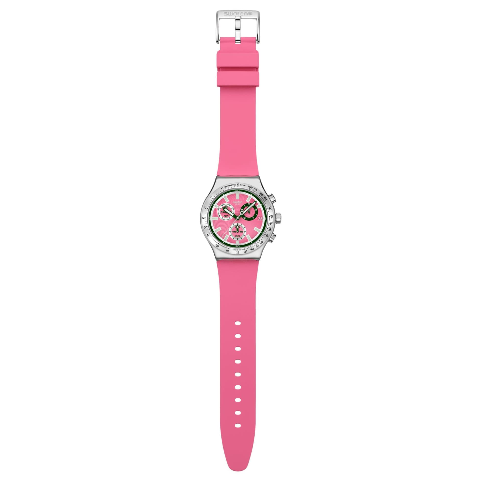 Часы SWATCH ESSENTIALS Кварцевый механизм водонепроницаемость 30 м унисекс часы 43 мм розовый циферблат - изображение 3