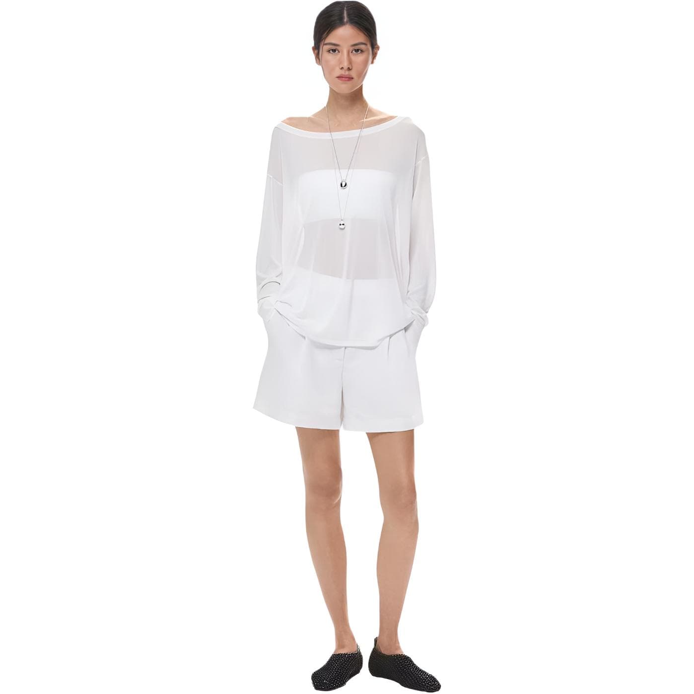 Шорты Aritzia The Раскованный Короткий™ MID Бедра CruiseLinen™ Повседневные шорты Женские - изображение 1