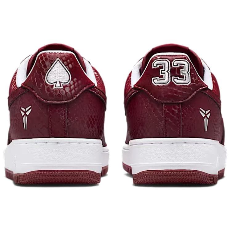 Кроссовки Nike X Коби Брайант Air Force 1 Дышащие Низкие Кроссовки для Скейтбординга Мужские Красные Белые - изображение 5