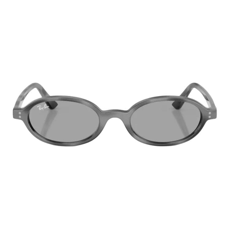 Солнцезащитные очки RayBan Литьевые Овалные Солнцезащитные Очки Унисекс Темно-Серый Черепаховый - изображение 2