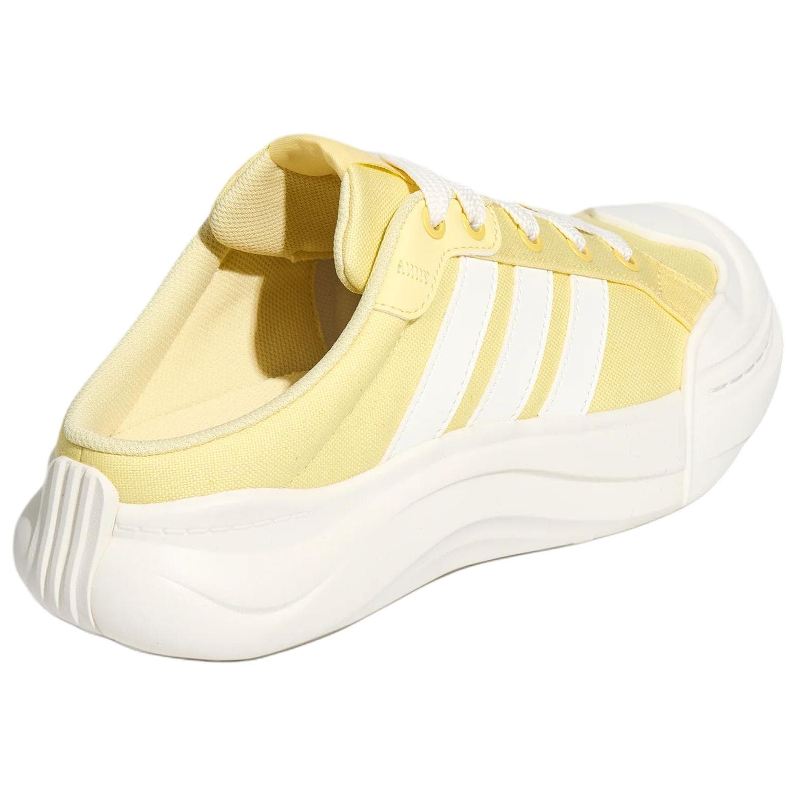 Сандалии Adidas MAXXCOURT Противоскользящие закрытые тапочки женские кремово-желтые белые - изображение 4