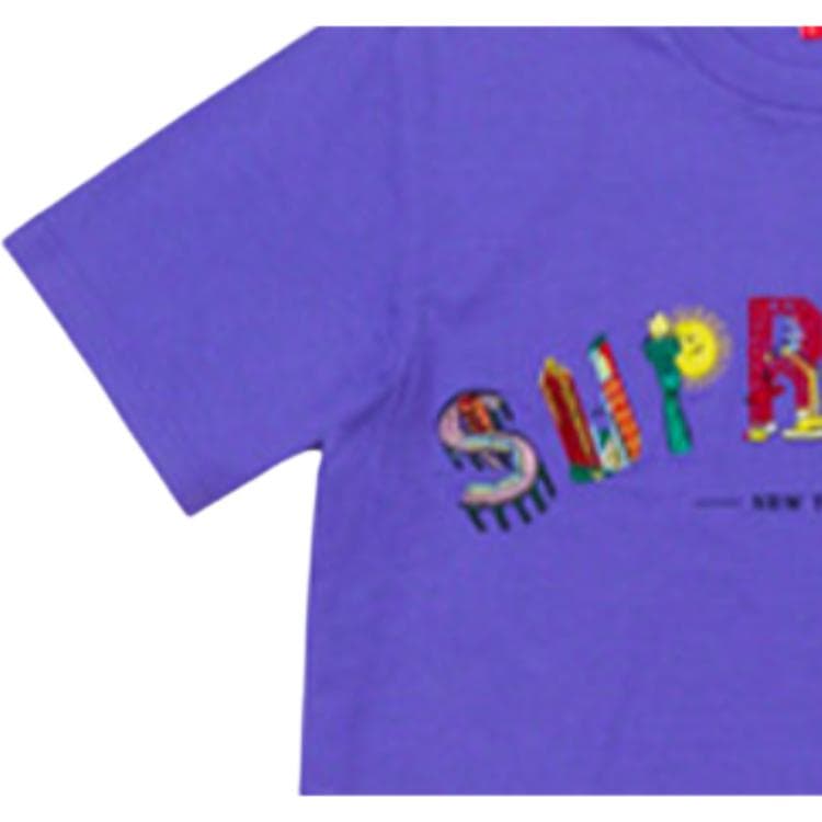 Футболка Supreme SS19 City Arc Tee DustyPurple LogoT - изображение 4