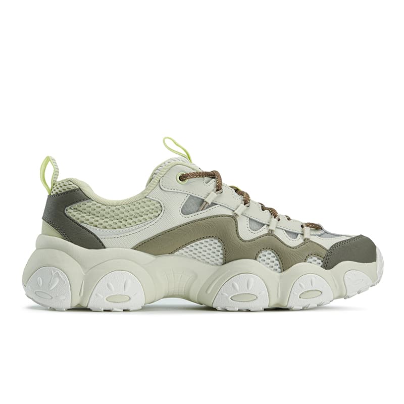Кроссовки FILA FLUID 7 Износостойкий Легкий Дышащий Низкий Топ Кроссовки Мужские Светло-Серый Желтый Спаржа Белый - изображение 2